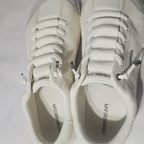 Hobibear Choice Cream Or White and Blue Sneakers NWOT - Picture 3 of 13